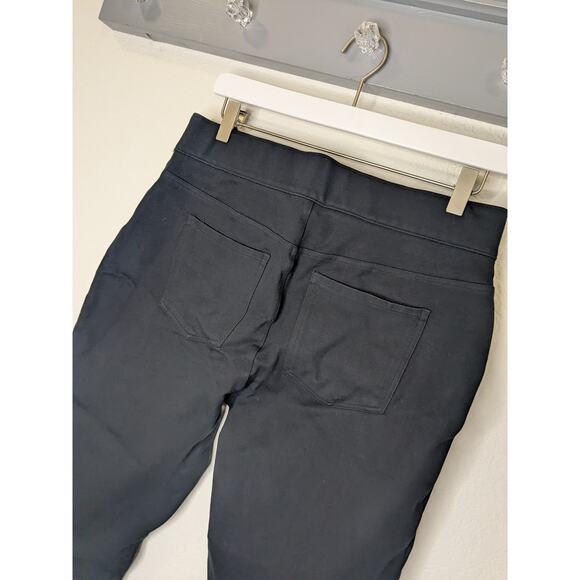 Spanx Cropped Flat Front High Rise Black Stretch Shapewear Pants Womens Size XL - Picture 7 of 7